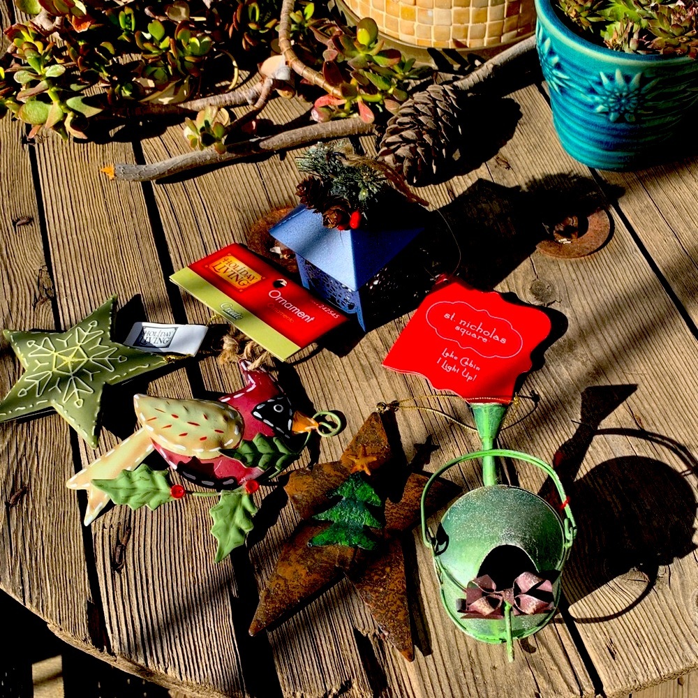Christmas ornament bundle, St Nicolas Square and cute country ornaments